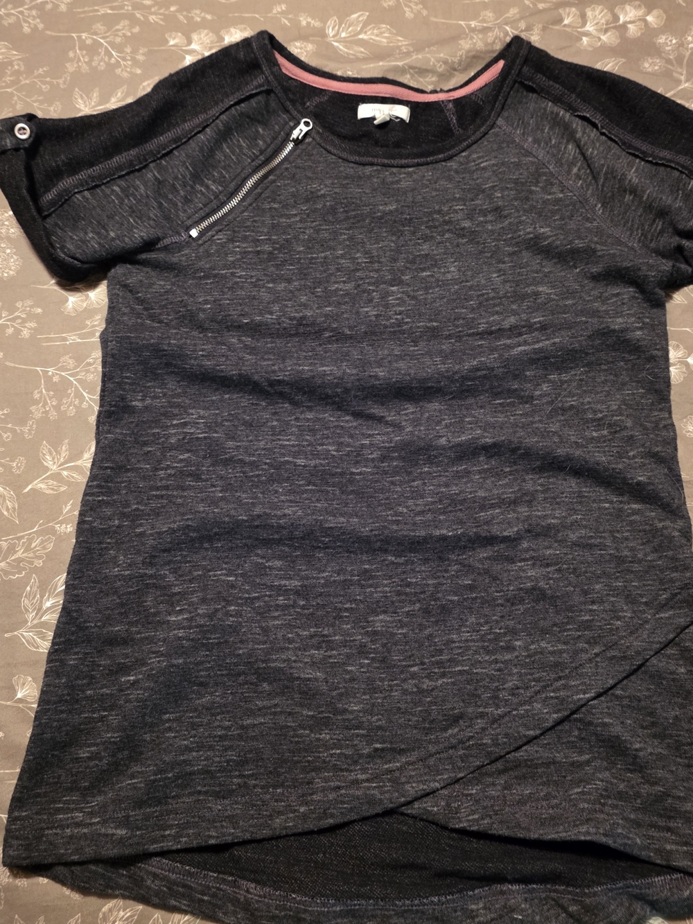 Maurices Black Short Sleeve Knit Top